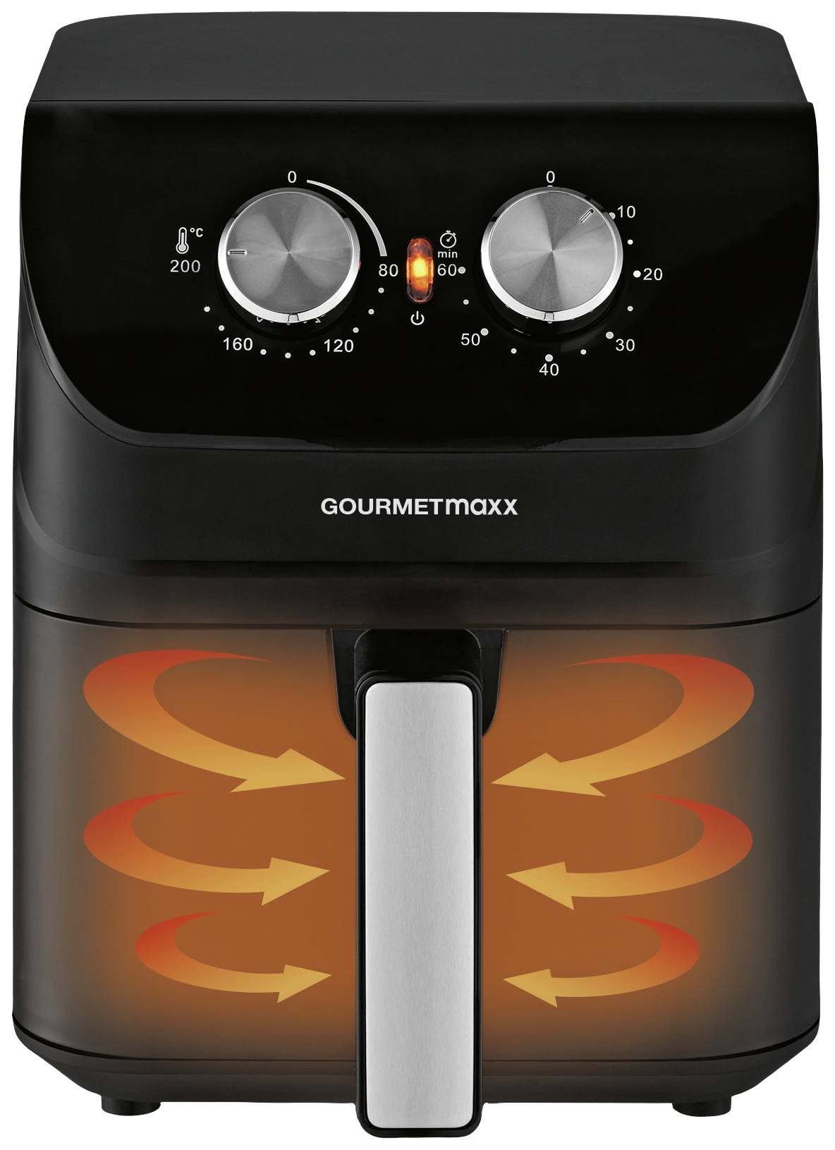 GourmetMaxx 14578 Heißluft-Fritteuse 4 l 1400 W Cool-Touch-Gehäuse Schwarz-3