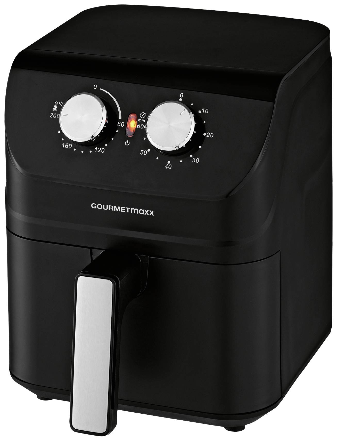 GourmetMaxx 14578 Friggitrice ad aria calda 4 l 1400 W Custodia Cool-Touch Nero