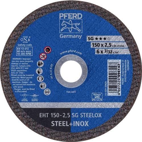 Thumbnail - PFERD TOOLS EHT 150-2,5 SG STEELOX 61100150 Trennscheibe gerade 150 mm 25 St. Edelstahl, Stahl