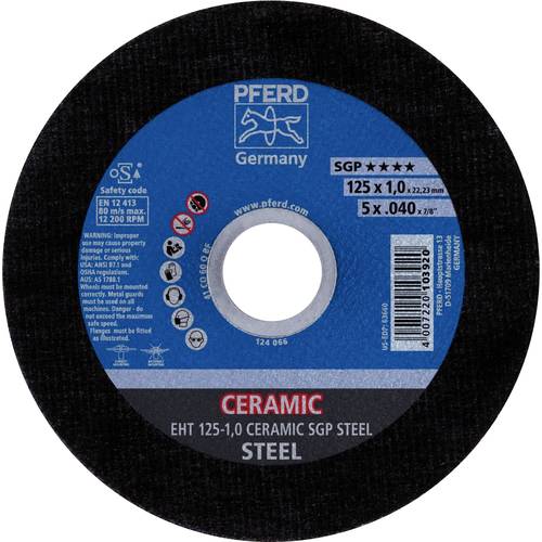 Thumbnail - PFERD TOOLS EHT 100-1,3 CERAMIC SGP STEEL/16,0 61301013 Trennscheibe gerade 100 mm 25 St. Stahl