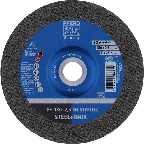 PFERD TOOLS EH 180-2,5 SG STEELOX 61323223 Trennscheibe gekröpft 180 mm 25 St. Edelstahl, Stahl