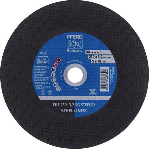 PFERD TOOLS EHT 230-3,2 SG STEELOX 61328432 Trennscheibe gerade 230 mm 25 St. Edelstahl, Stahl