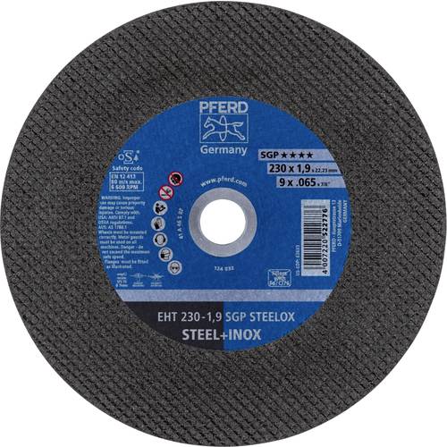 PFERD TOOLS EHT 230-1,9 SGP STEELOX 61328702 Trennscheibe gerade 230 mm 25 St. Edelstahl, Stahl
