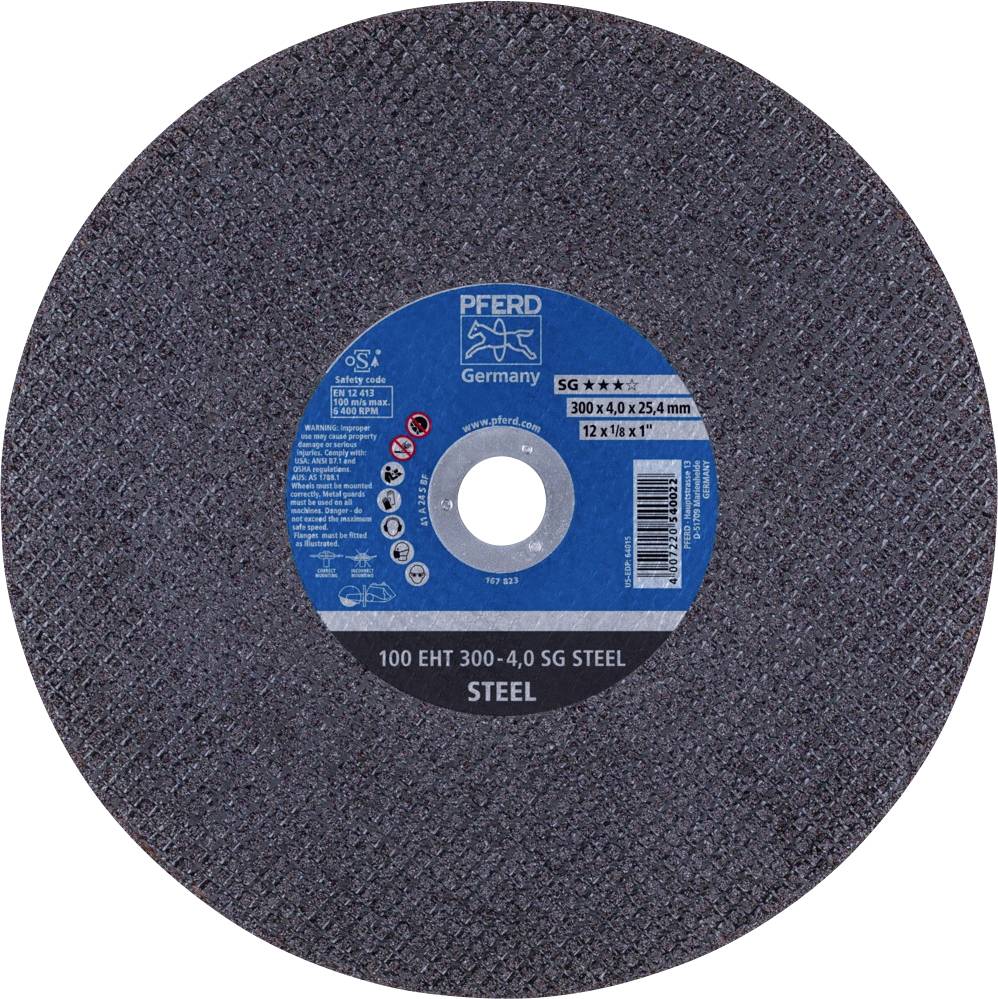 PFERD TOOLS 100 EHT 300-4,0 SG STEEL/25,4 61329125 Trennscheibe gerade 300 mm 20 St. Gusseisen, Stahl