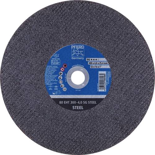 PFERD TOOLS 80 EHT 300-4,0 SG STEEL/25,4 61329325 Trennscheibe gerade 300 mm 20 St. Gusseisen, Stahl