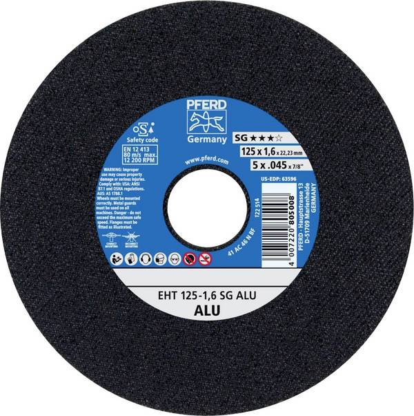 PFERD TOOLS EHT 125-1,6 SG ALU 61341225 Trennscheibe gerade 125 mm 25 St. Aluminium, NE-Metalle
