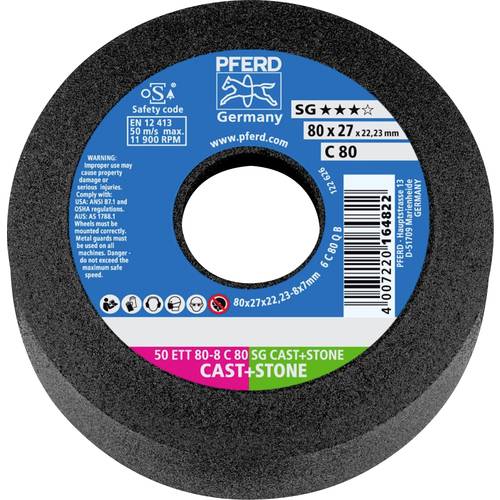 PFERD TOOLS 63588122 Schleiftopf 50 ETT 80-8 C 80 SG CAST+STONE 80 mm 5 St.