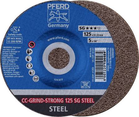 PFERD TOOLS 64181125 Schleifscheibe Durchmesser 125 mm Körnung (num)=36 10 St.