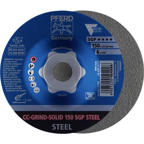 Thumbnail - PFERD TOOLS 64187150 Schleifscheibe Durchmesser 150 mm Bohrungs-Ø 22.23 mm Stahl 10 St.