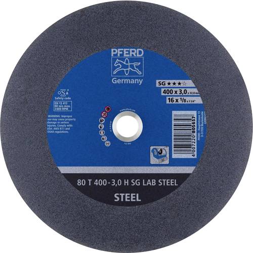 Thumbnail - PFERD TOOLS 80 T 400-3,0 H SG LAB STEEL/32,0 66300150 Trennscheibe gerade 400 mm 10 St. Vergütungsstahl, Gusseisen, Stah...