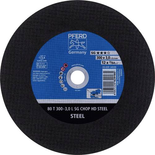 PFERD TOOLS 80 T 300-3,0 L SG CHOP HD STEEL/25,4 66323080 Trennscheibe gerade 300 mm 20 St. Vergütungsstahl, Stahl
