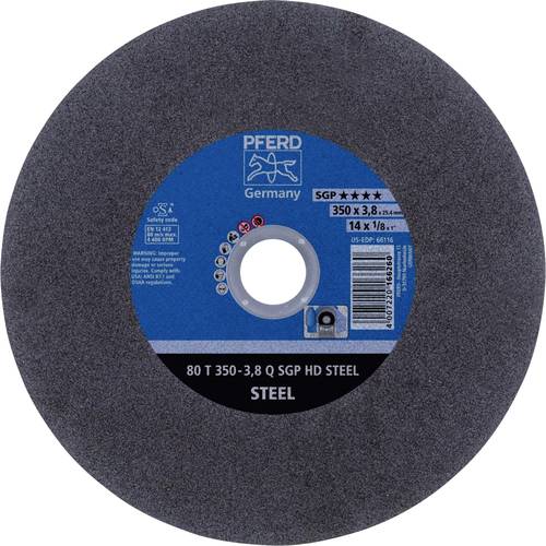 PFERD TOOLS 80 T 350-3,8 Q SGP HD STEEL/25,4 66323525 Trennscheibe gerade 350 mm 10 St. Vergütungsstahl, Stahl