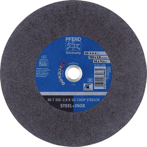 PFERD TOOLS 80 T 350-2,8 K SG CHOP STEELOX/25,4 66323572 Trennscheibe gerade 350 mm 10 St. Edelstahl, Vergütungsstahl, S...