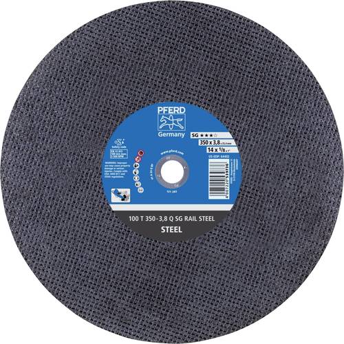 PFERD TOOLS 100 T 350-3,8 Q SG RAIL STEEL/25,4 66323663 Trennscheibe gerade 350 mm 10 St. Vergütungsstahl, Stahl