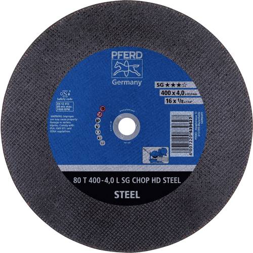 Thumbnail - PFERD TOOLS 80 T 400-4,0 L SG CHOP HD STEEL/32,0 66324081 Trennscheibe gerade 400 mm 10 St. Vergütungsstahl, Stahl