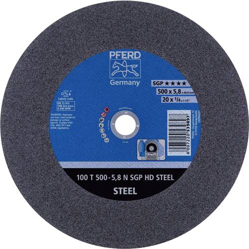 PFERD TOOLS 100 T 500-5,8 Q SGP HD STEEL/40,0 66325140 Trennscheibe gerade 500 mm 5 St. Vergütungsstahl, Stahl