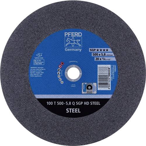 PFERD TOOLS 100 T 500-5,8 N SGP HD STEEL/40,0 66325205 Trennscheibe gerade 500 mm 5 St. Vergütungsstahl, Stahl