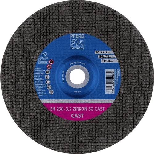 PFERD TOOLS EH 230-3,2 ZIRKON SG CAST 69120642 Trennscheibe gekröpft 230 mm 25 St. Grau-/Sphäroguss