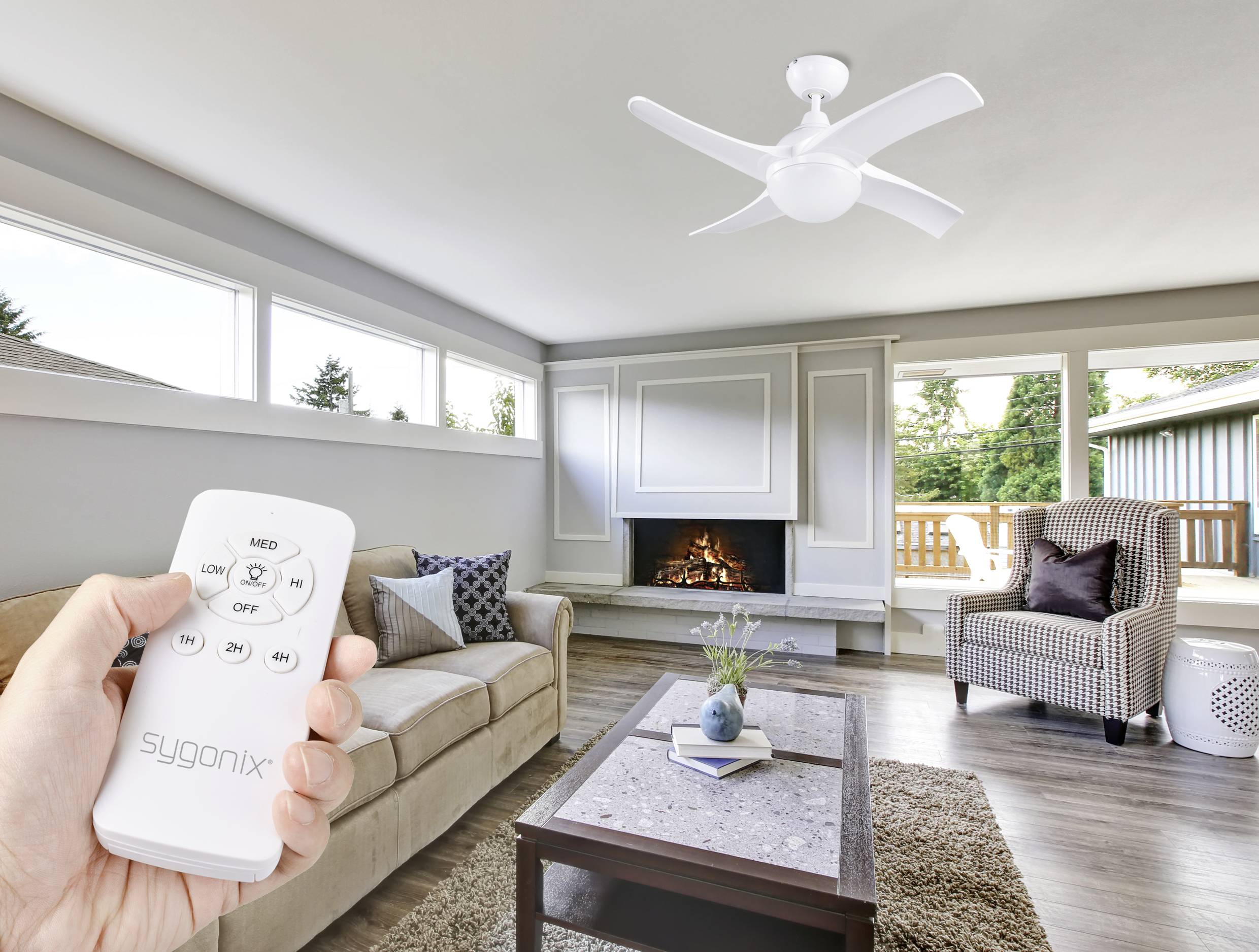 Ventilateur au plafond