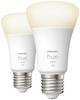 Philips Hue LED-Leuchtmittel (2er-Set) 871951428919200 EEK: F (A - G) Hue White Doppelpack 2x1050lm 75W E27 19 W Warmweiß