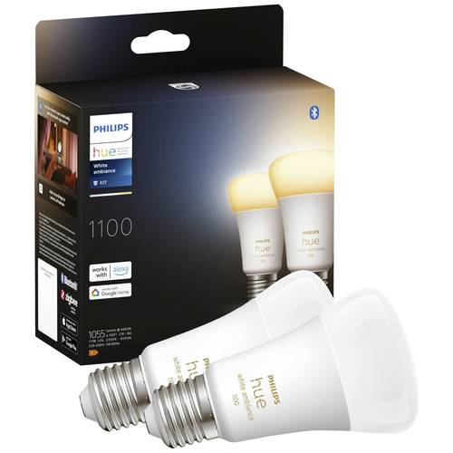 Thumbnail - Philips Hue LED-Leuchtmittel (2er-Set) 871951429125600 EEK: F (A - G) Hue White Ambiance Doppelpack 2x1100lm 75W E27 11 ...