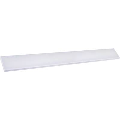 Ein langes, rechteckiges, weißes LED-Lichtpanel, möglicherweise für Deckenmontage oder als Beleuchtungselement geeignet.