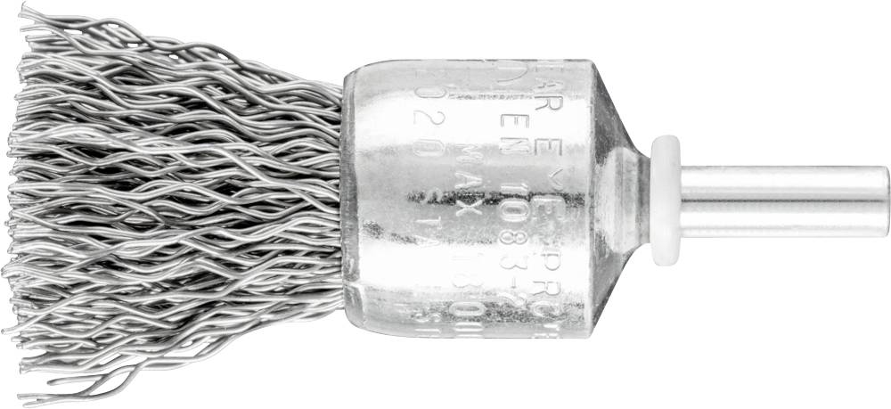PFERD TOOLS POS Pinselbürste ungezopft PBU Ø20mm Schaft-Ø6 mm Stahl-Draht-Ø0,50