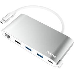 Image of Hama 00200111 USB-C™ Notebook Dockingstation Passend für Marke (Notebook Dockingstations): Universal inkl. Ladefunktion,