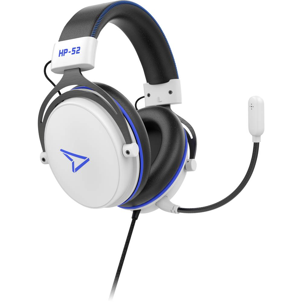Steelplay HP52 Over Ear headset Gamen Kabel Stereo Wit/zwart Volumeregeling, Microfoon uitschakelbaar (mute)