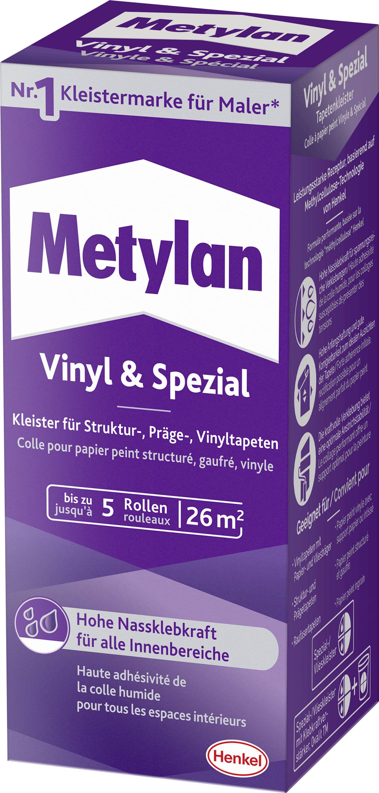 Metylan Vinyl & Spezial Tapetenkleister MPVS4 180 g