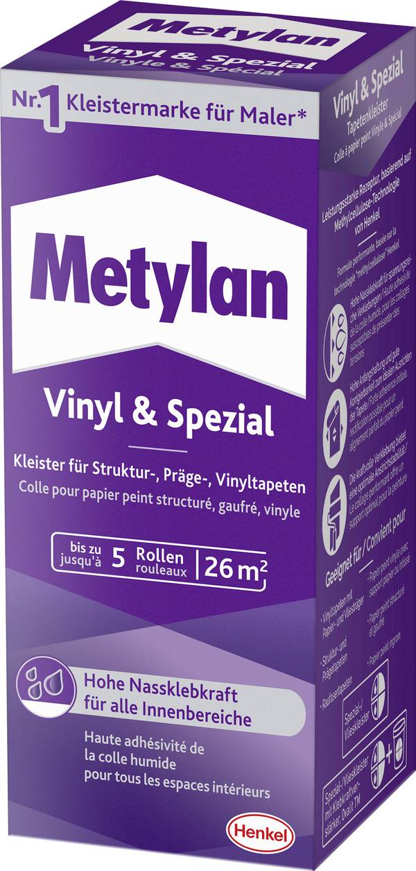 Metylan Vinyl & Spezial Tapetenkleister MPVS4  180 g