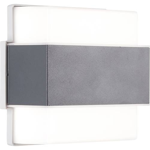 Brilliant Archie G96387/63 LED-Außenwandleuchte EEK: E (A - G) LED LED fest eingebaut 7 W Weiß, Anthrazit