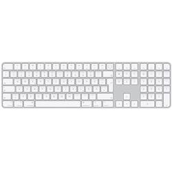 Image of Apple Magic Keyboard mit Touch ID und Ziffernblock Bluetooth® Tastatur Weiß Wiederaufladbar