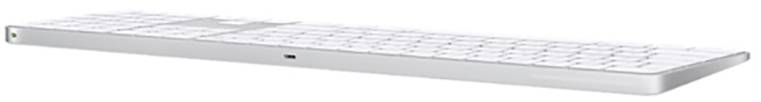 Apple Magic Keyboard Touch ID Num Key Bluetooth® Tastatur US-Englisch, QWERTY Weiß Wiederaufladbar-2