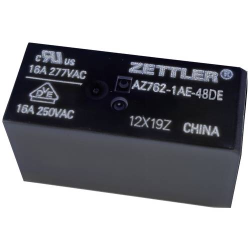 Zettler Electronics AZ762-1AE-48DE Printrelais 48 V/DC 16 A 1 Schließer 1 St.