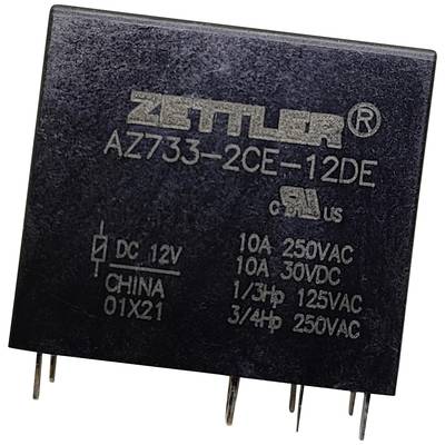 Zettler Electronics AZ733-2CE-9DE Printrelais 9 V/DC 12 A 2 Wechsler 1 St. 