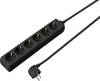 Sygonix SY-4890992 Steckdosenleiste 6fach Schwarz Schutzkontakt 1 St.