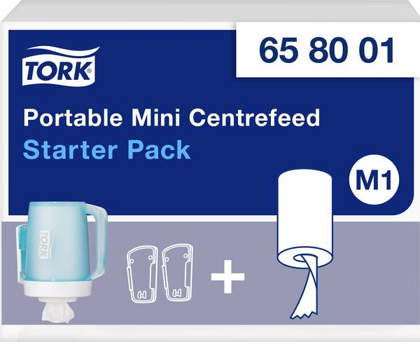 TORK 658001 Performance Papierhandtuchspender Kunststoff Weiß, Türkis 1 St.