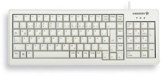 CHERRY G84-5200LCMDE-0 Kabelgebunden Tastatur Deutsch, QWERTZ Grau