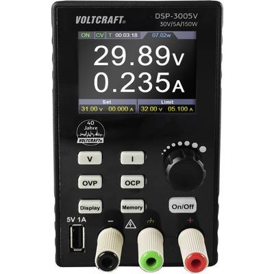 VOLTCRAFT DSP-3005V SE Labornetzgerät, einstellbar 0 - 30 V 0 - 5 A 150 W USB fernsteuerbar Anzahl Ausgänge 1 x-2