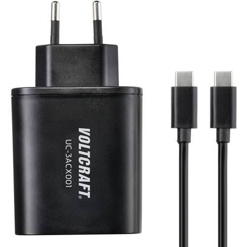 VOLTCRAFT UC-3ACX001 USB Ladegerät 38 W 2x USB-A, 1x USB-C® USB PD Schwarz Innenbereich