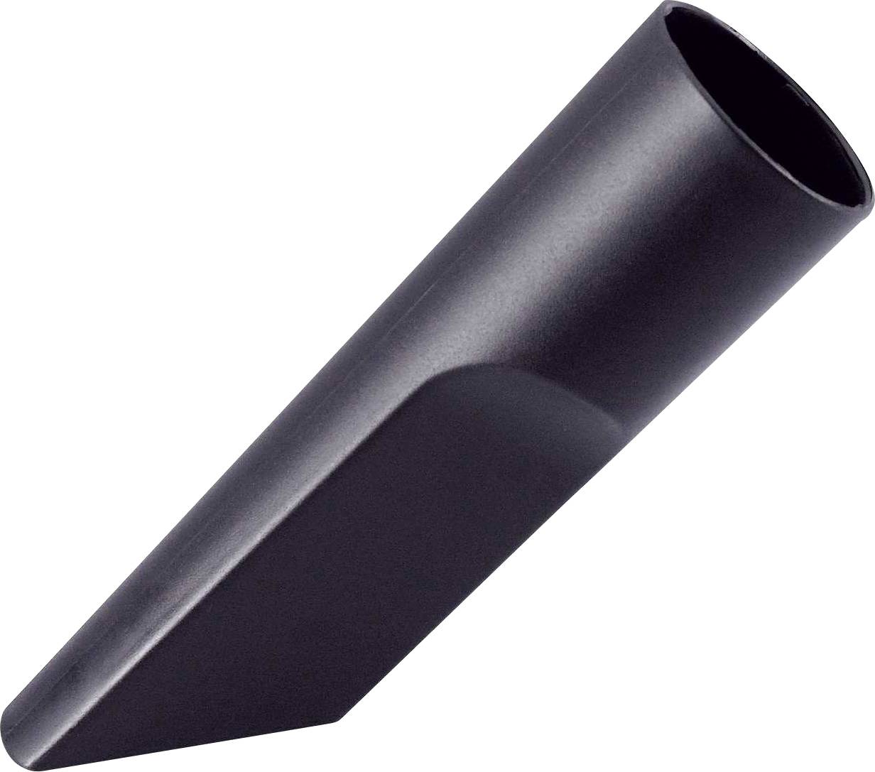 Schwarze Staubsaugerdüse zur präzisen Reinigung schwer zugänglicher Stellen.