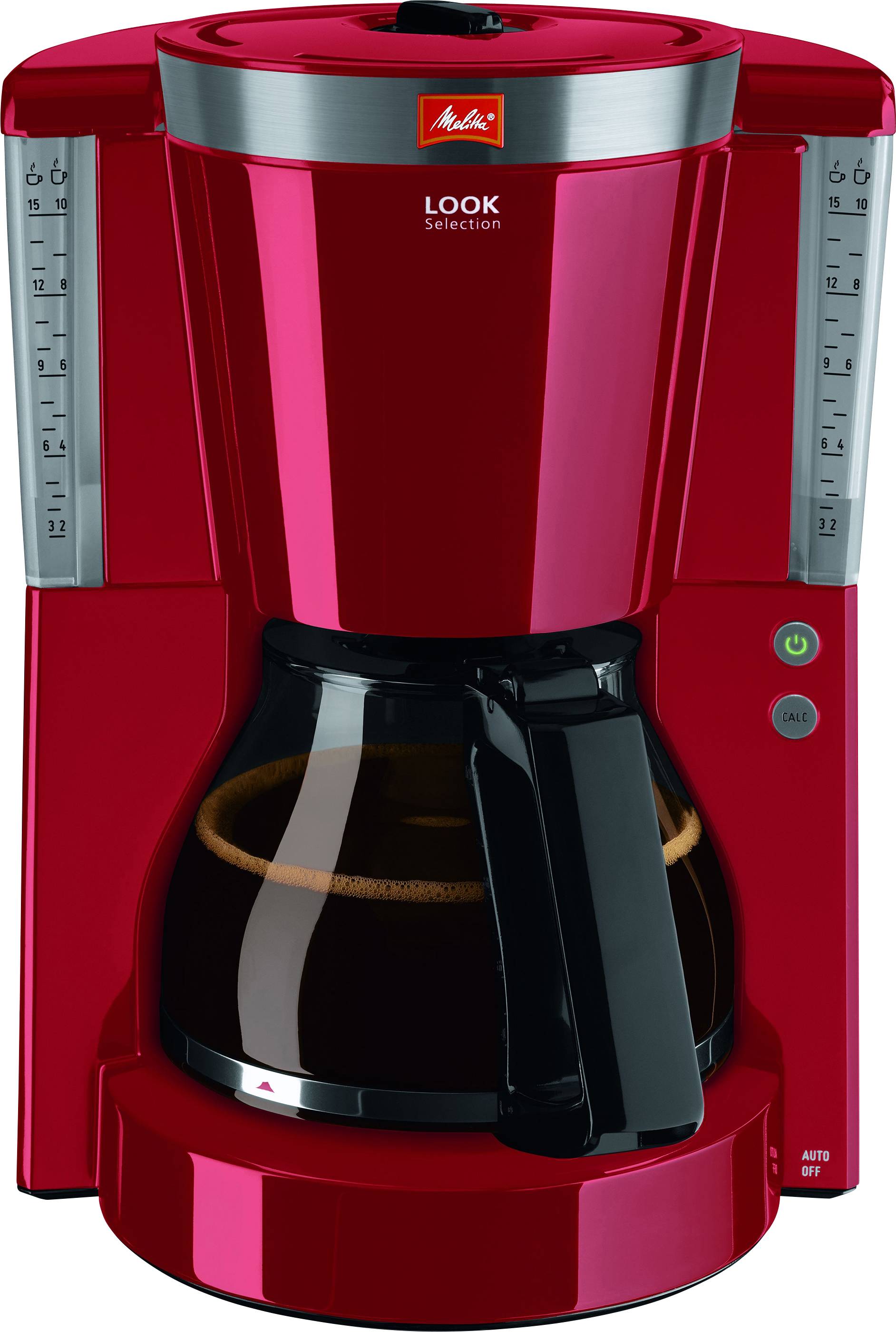 Fassungsvermögen Tassen=10 matt Korona 10340 Kaffeemaschine Rubin-Rot 