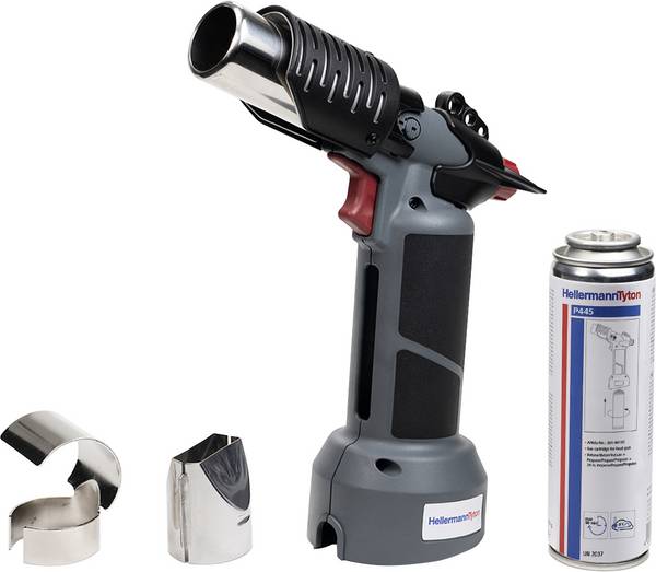 HellermannTyton 391-90010 CHG900-PA-GY Gas-Heißluftgebläse inkl. Gaskartusche 520 W