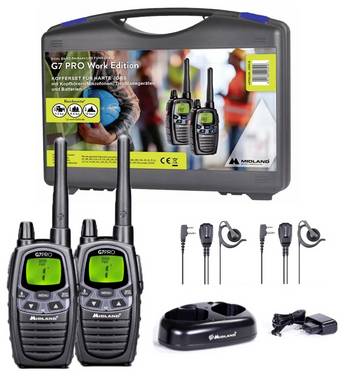 Midland Work Edition Set 2x G7 Pro C1090.18 PMR-Handfunkgerät 2er Set