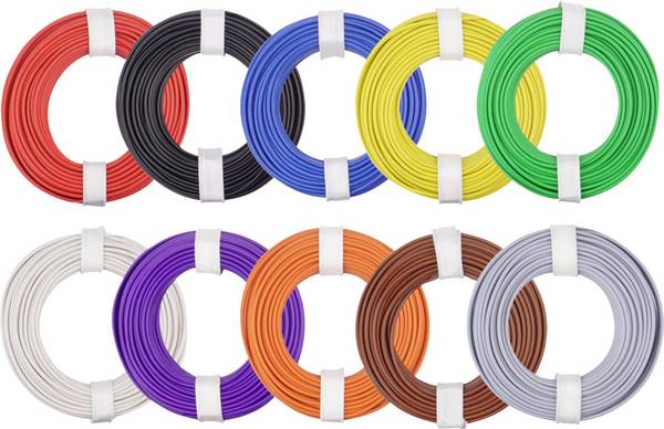 Donau Elektronik 125-MIX Litze  1 x 0.25 mm² Mehrfarbig 1 Set