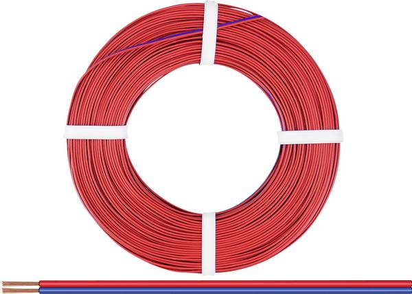 Donau Elektronik 218-020 Litze 2 x 0.14 mm² Rot-Blau 50 m