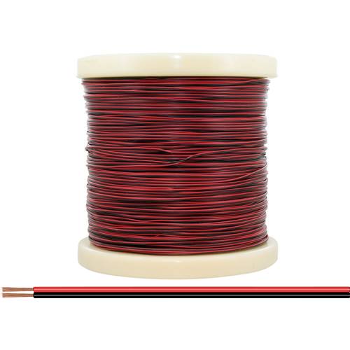 Donau Elektronik 218-500 Litze 2 x 0.14 mm² Rot/Schwarz 500 m
