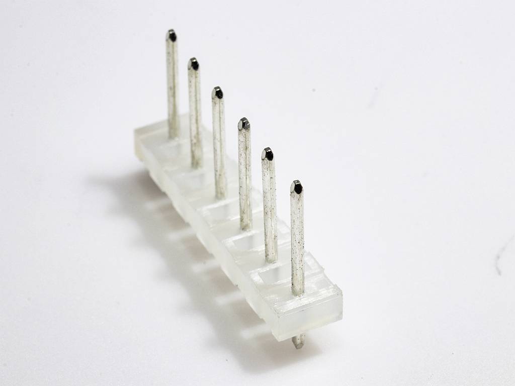 MOLEX 10081061 KK Header, Vertical, Round Pin, 6 Circuits, Tin (Sn) Plating, Pin Length 19.05mm