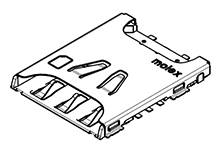 MOLEX 1042240820 2000 pcs nano-SIM Card Connector, 6 Circuit, Push/Pull Type, 1.11mm Height